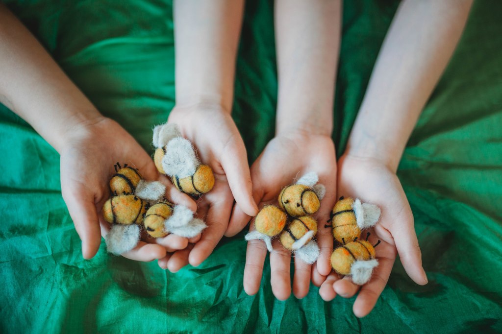 Exploring Nature With Children Bee Study: Wet Felting&nbsp;Project